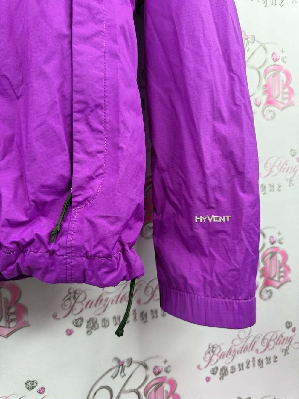 The North Face jacket lightweight Purple Hooded Rain Jacket HYVENT zip up - Picture 6 of 12